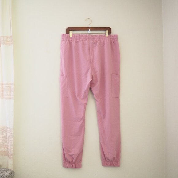 NWT Elite Med Performance Fitted Dusty Rose Jogger Scrub Pant sz XL - Picture 7 of 8